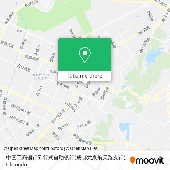 中国工商银行附行式自助银行(成都龙泉航天路支行) map