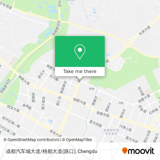 成都汽车城大道/桃都大道(路口) map
