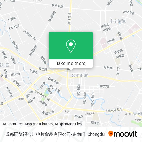 成都同德福合川桃片食品有限公司-东南门 map