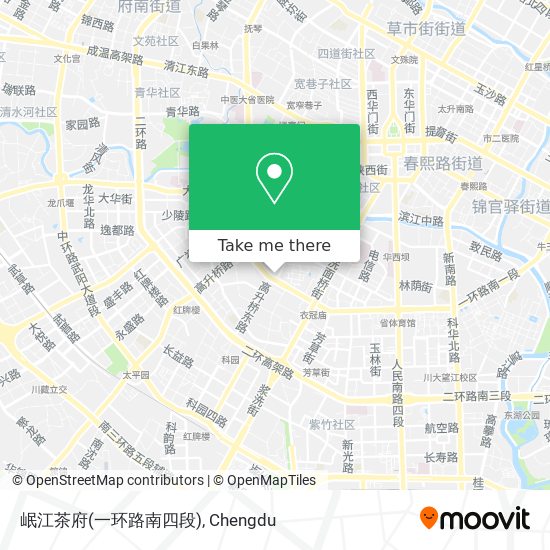 岷江茶府(一环路南四段) map