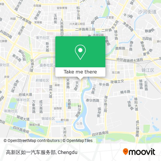 高新区如一汽车服务部 map
