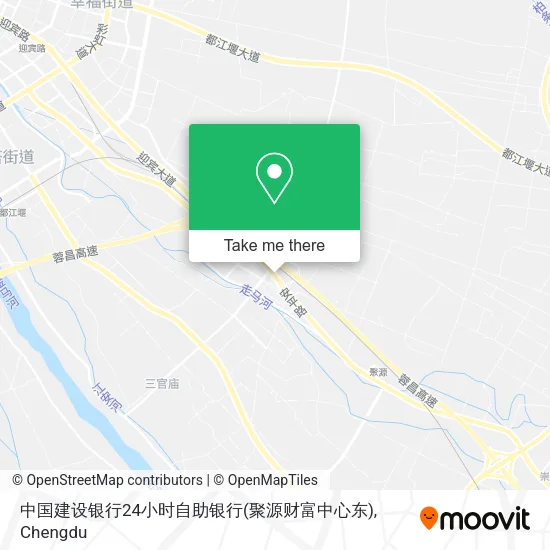 中国建设银行24小时自助银行(聚源财富中心东) map