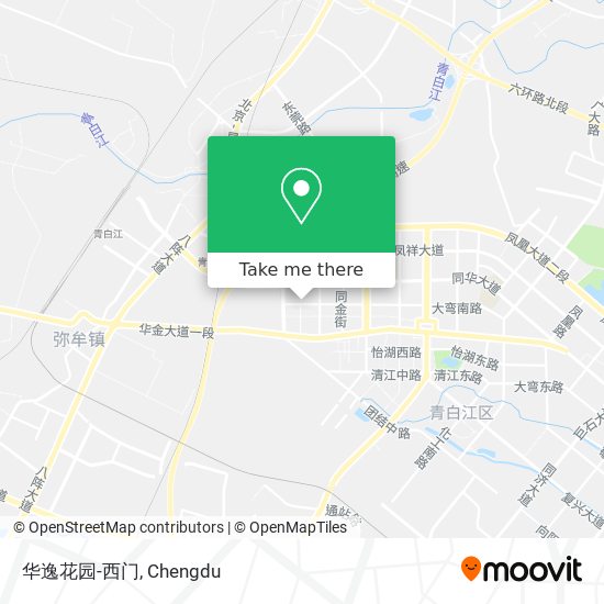 华逸花园-西门 map