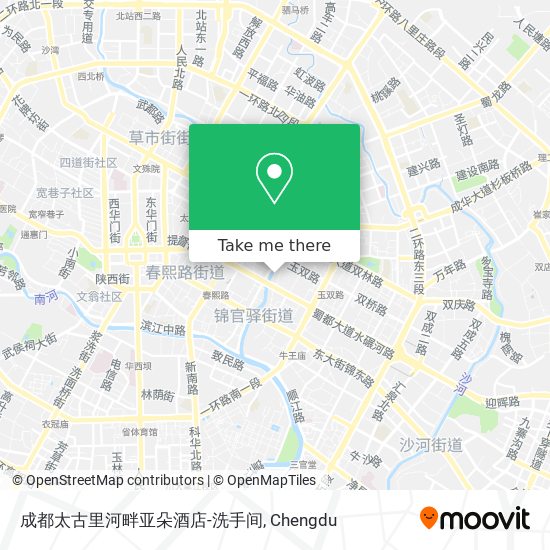 成都太古里河畔亚朵酒店-洗手间 map