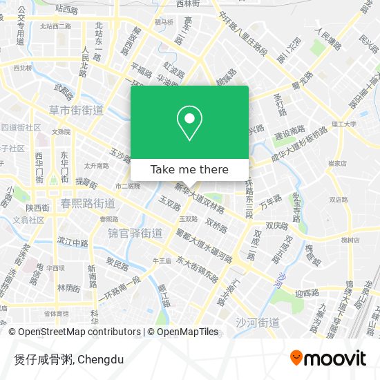 煲仔咸骨粥 map