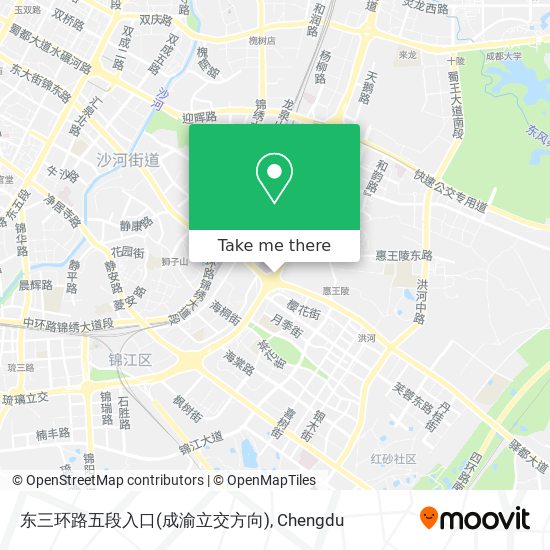 东三环路五段入口(成渝立交方向) map