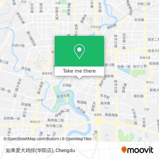 如果爱大鸡排(华阳店) map