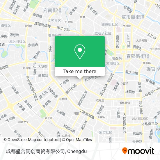 成都盛合同创商贸有限公司 map