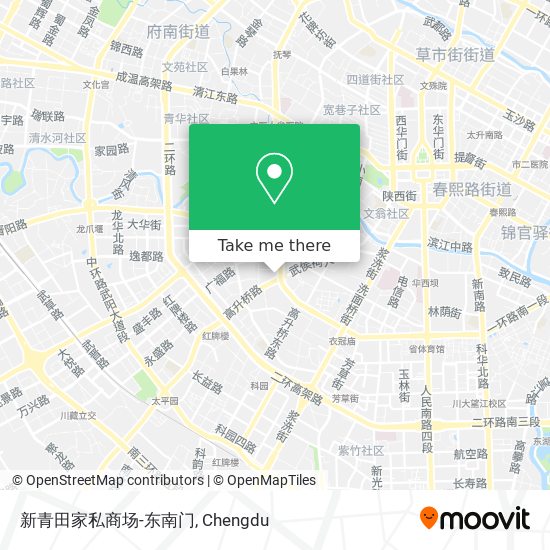 新青田家私商场-东南门 map