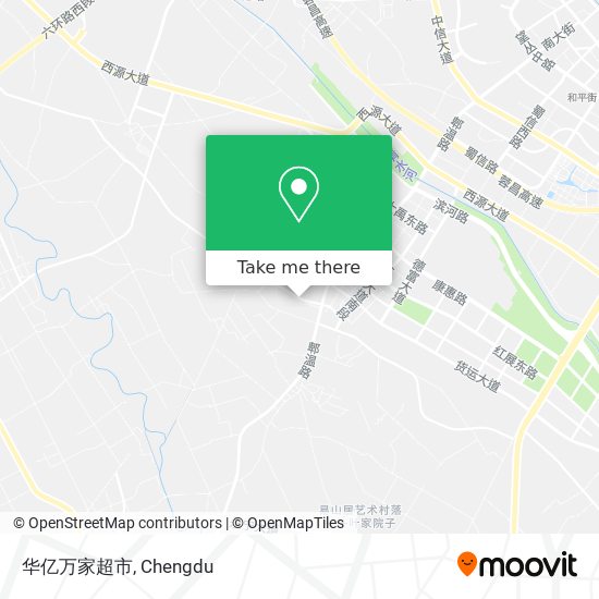 华亿万家超市 map