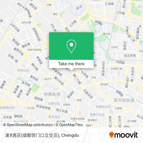 速8酒店(成都营门口立交店) map