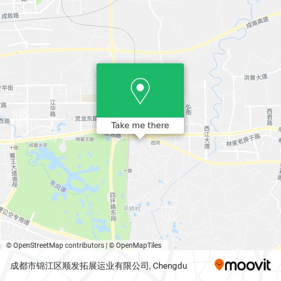 成都市锦江区顺发拓展运业有限公司 map
