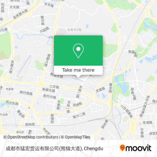 成都市猛宏货运有限公司(熊猫大道) map