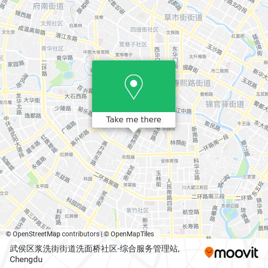 武侯区浆洗街街道洗面桥社区-综合服务管理站 map