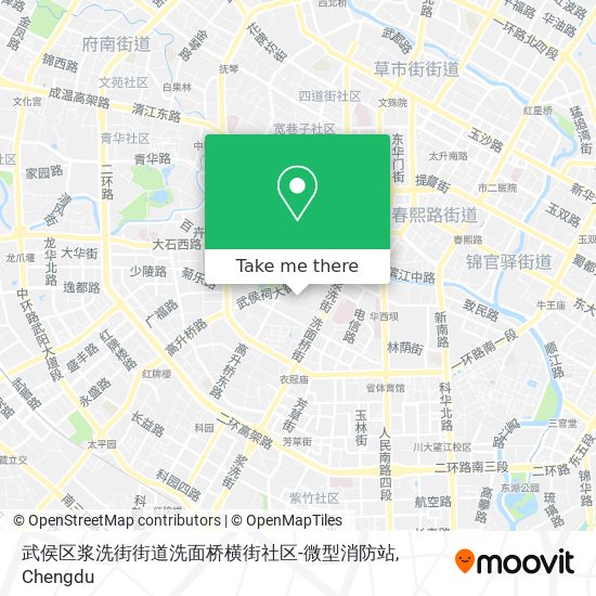 武侯区浆洗街街道洗面桥横街社区-微型消防站 map