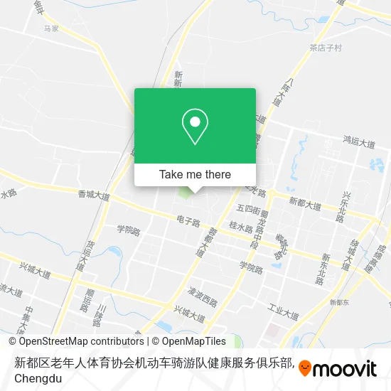 新都区老年人体育协会机动车骑游队健康服务俱乐部 map
