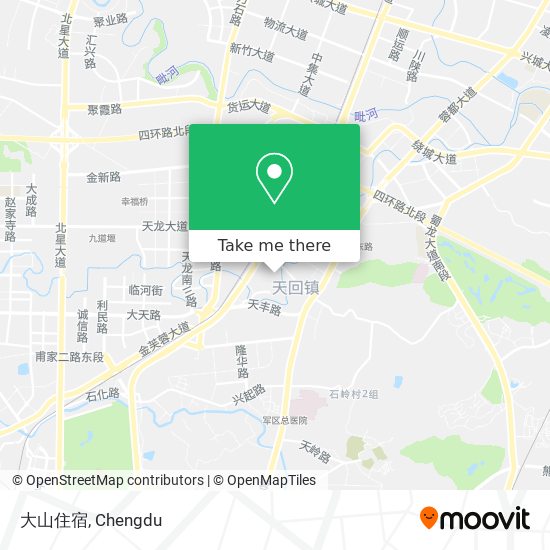 大山住宿 map