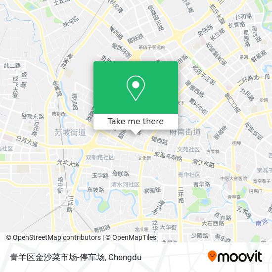 青羊区金沙菜市场-停车场 map