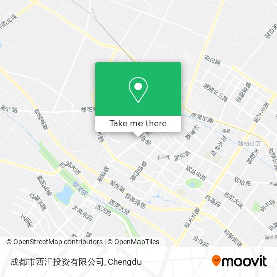 成都市西汇投资有限公司 map