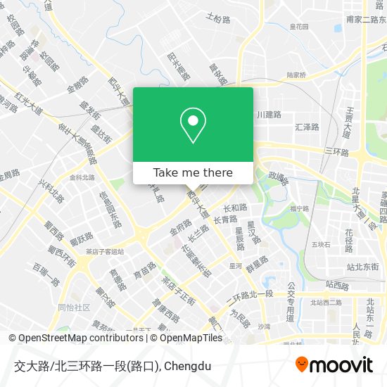 交大路/北三环路一段(路口) map
