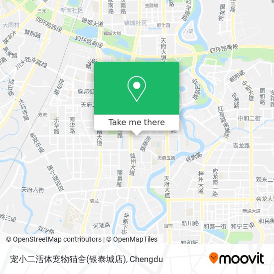 宠小二活体宠物猫舍(银泰城店) map