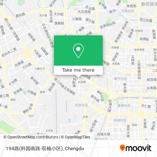 194路(科园南路-双楠小区) map