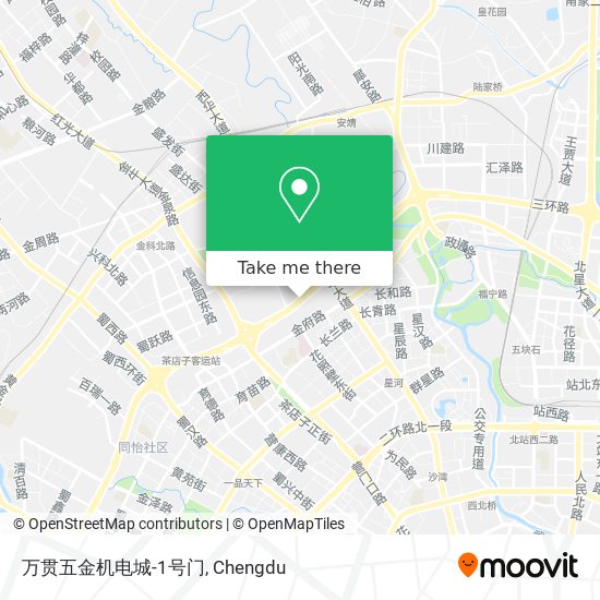 万贯五金机电城-1号门 map