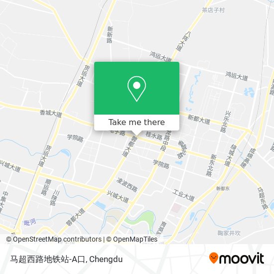 马超西路地铁站-A口 map