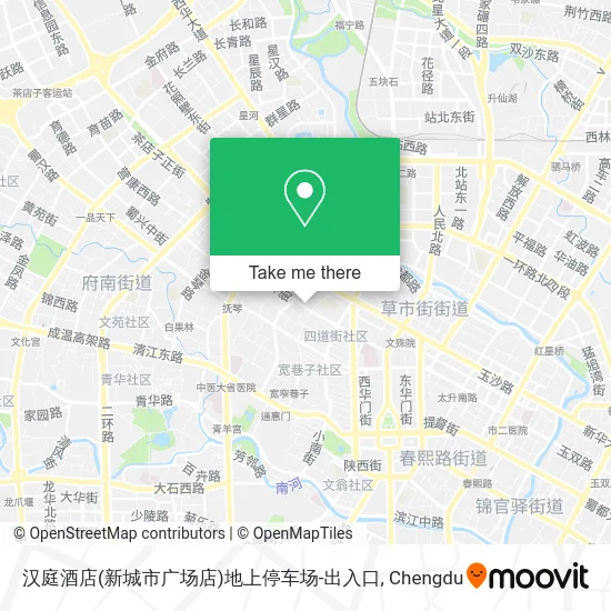 汉庭酒店(新城市广场店)地上停车场-出入口 map