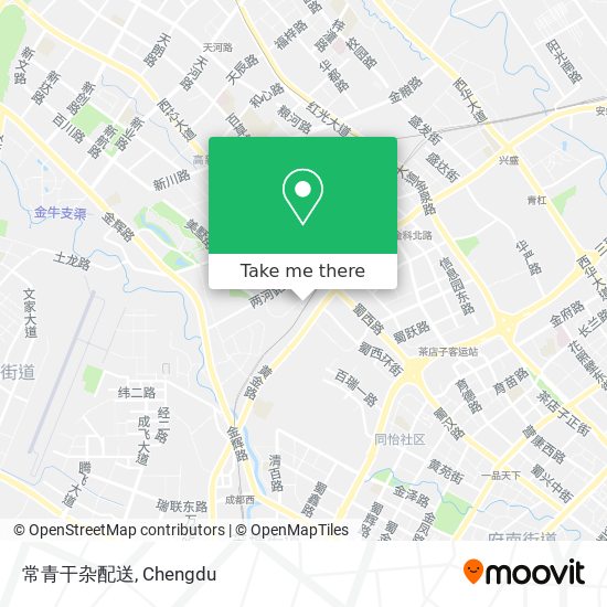 常青干杂配送 map