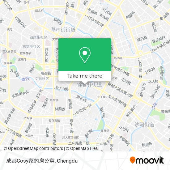 成都Cosy家的房公寓 map