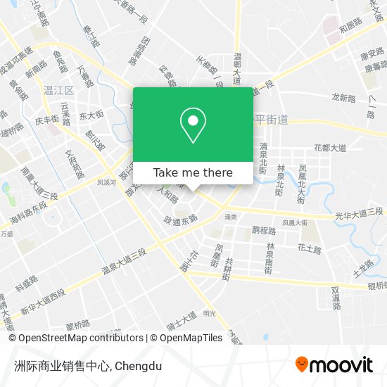 洲际商业销售中心 map