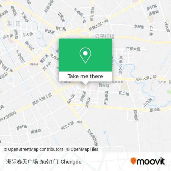 洲际春天广场-东南1门 map