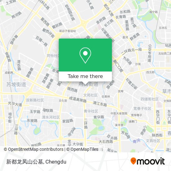 新都龙凤山公墓 map