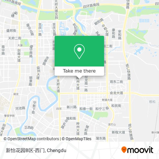 新怡花园B区-西门 map
