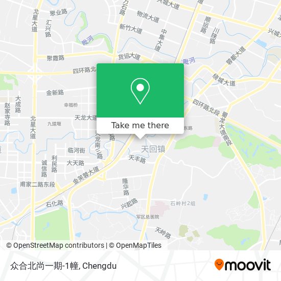 众合北尚一期-1幢 map