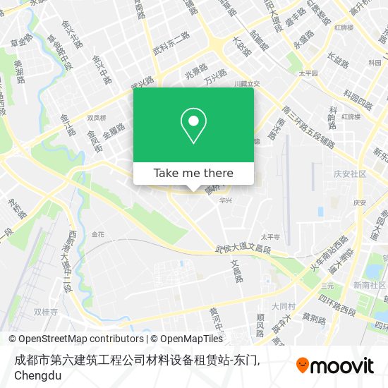 成都市第六建筑工程公司材料设备租赁站-东门 map