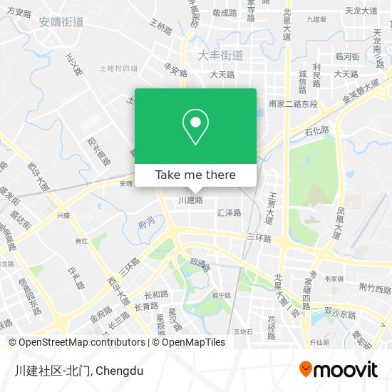 川建社区-北门 map