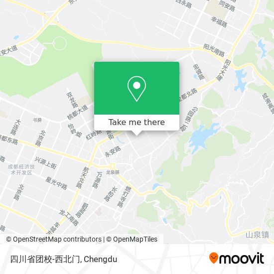 四川省团校-西北门 map