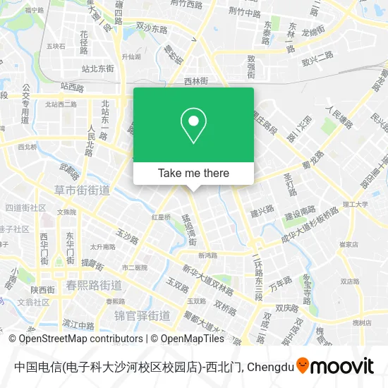 中国电信(电子科大沙河校区校园店)-西北门 map