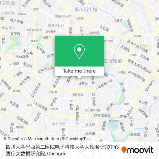 四川大学华西第二医院电子科技大学大数据研究中心医疗大数据研究院 map