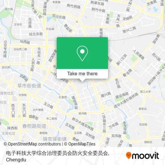 电子科技大学综合治理委员会防火安全委员会 map