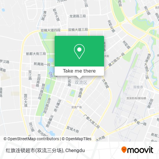 红旗连锁超市(双流三分场) map