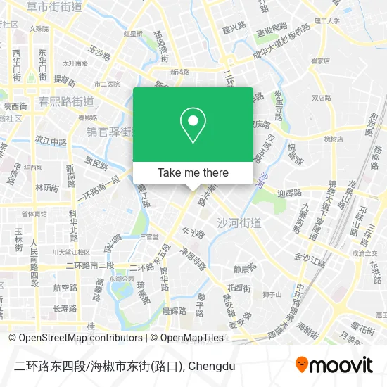 二环路东四段/海椒市东街(路口) map