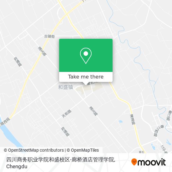 四川商务职业学院和盛校区-廊桥酒店管理学院 map