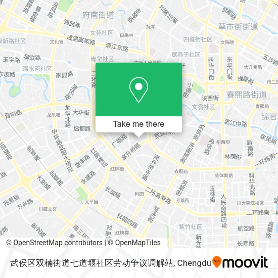 武侯区双楠街道七道堰社区劳动争议调解站 map