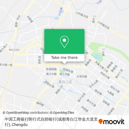 中国工商银行附行式自助银行(成都青白江华金大道支行) map