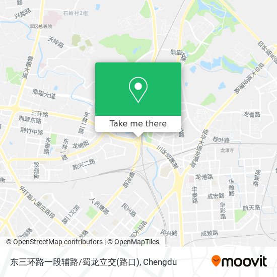 东三环路一段辅路/蜀龙立交(路口) map