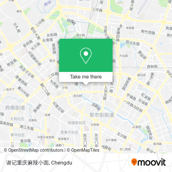 谢记重庆麻辣小面 map