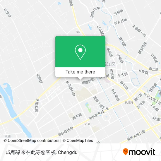成都缘来在此等您客栈 map
